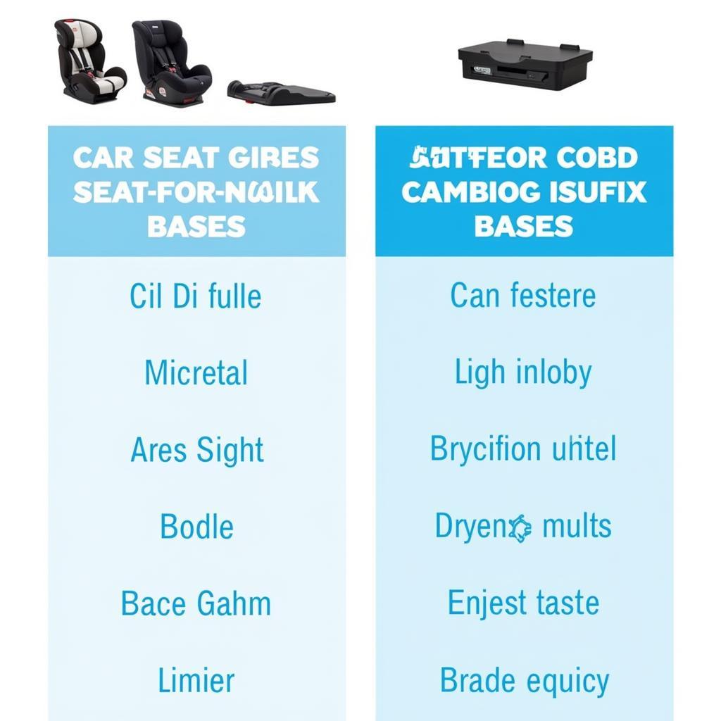 Isofix Base Compatibility Chart