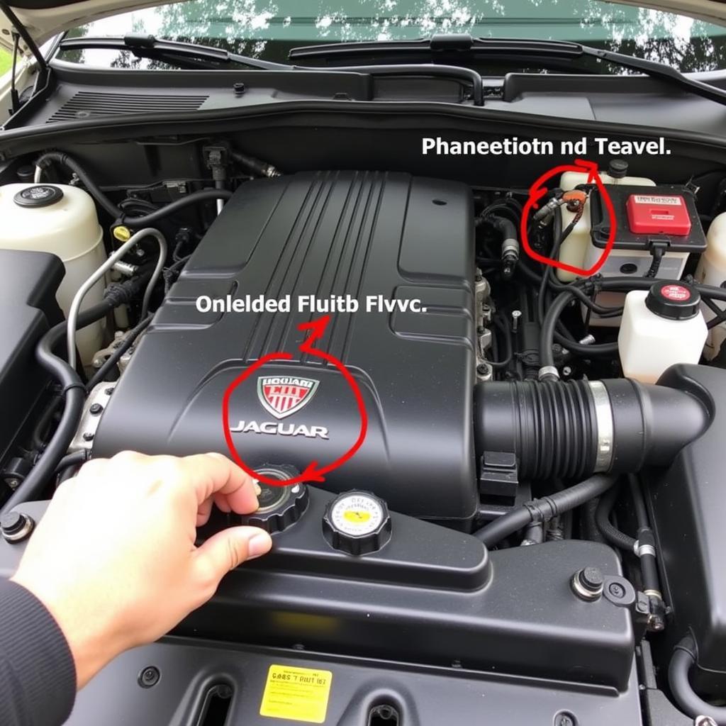 Checking Jaguar Fluid Levels