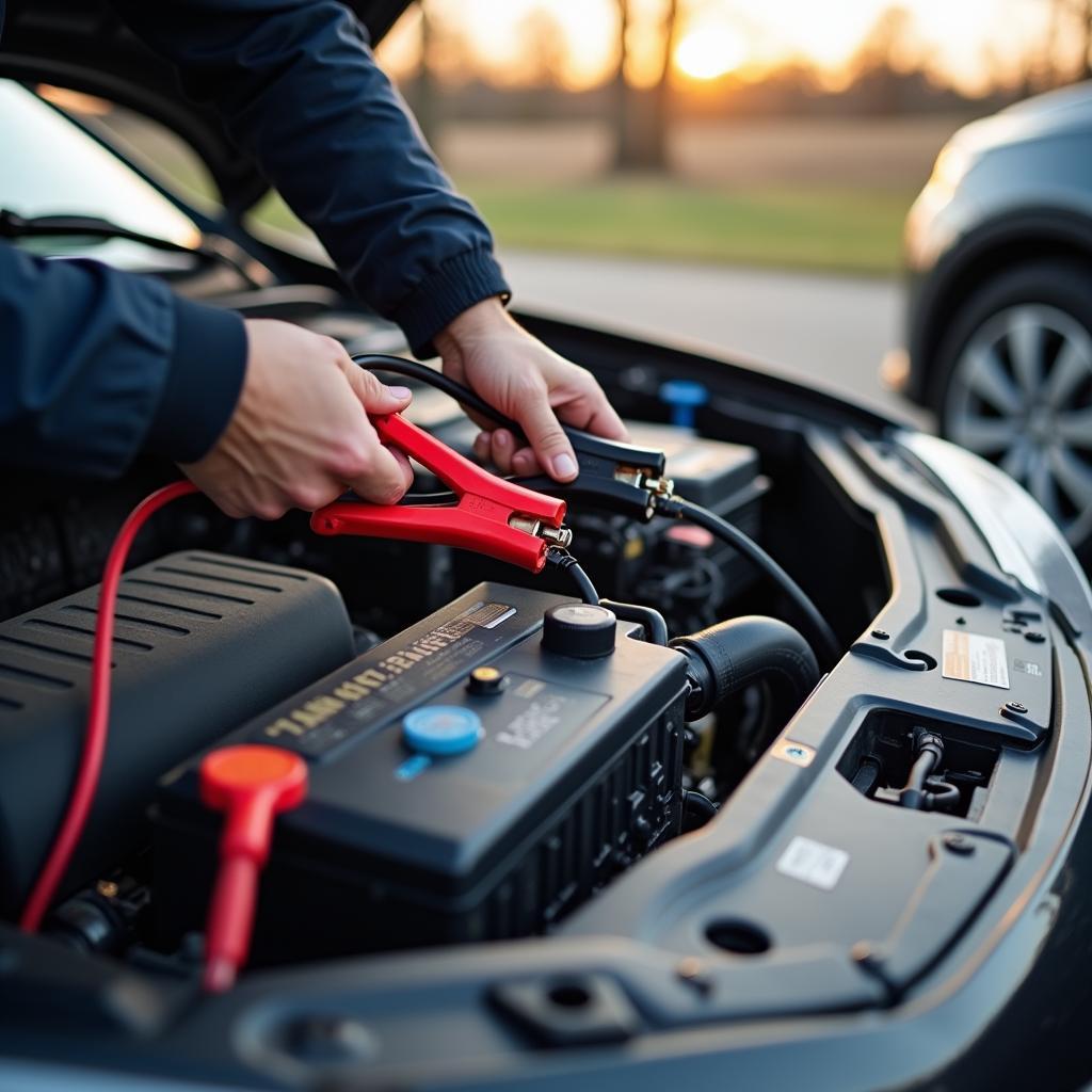 How to jump-start a dead car battery