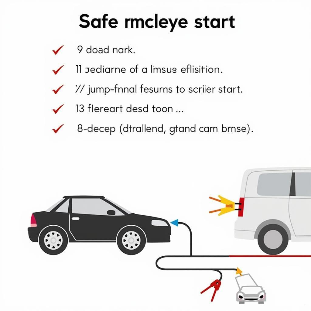 Jump starting a car using jumper cables