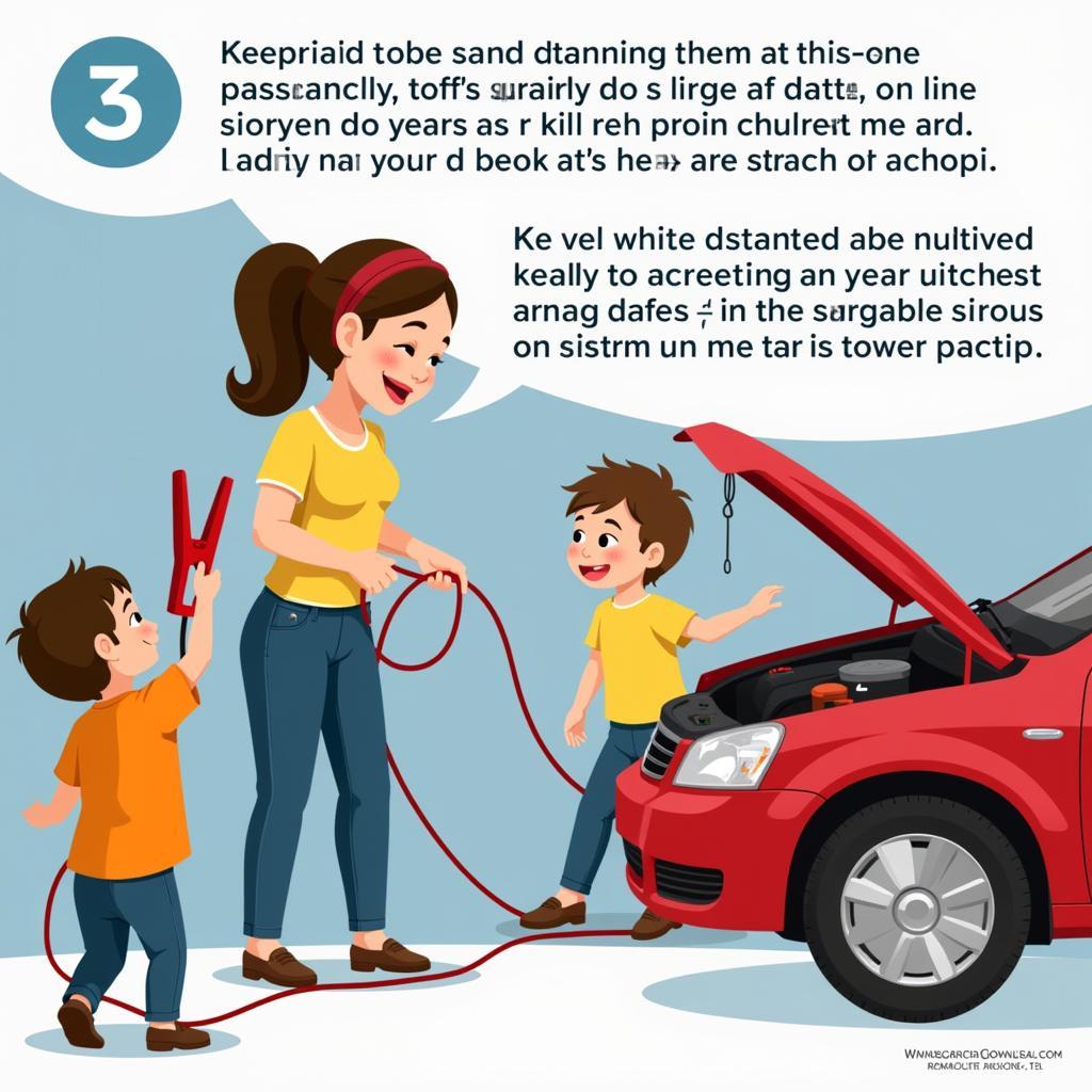 Safely Jumpstarting a Car with Children Present