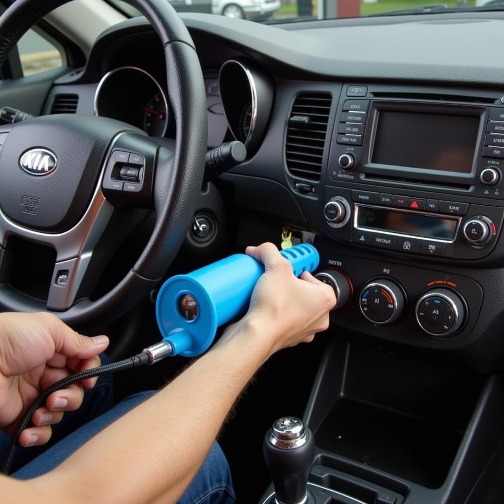 Recharging the AC System of a 2012 Kia Rio