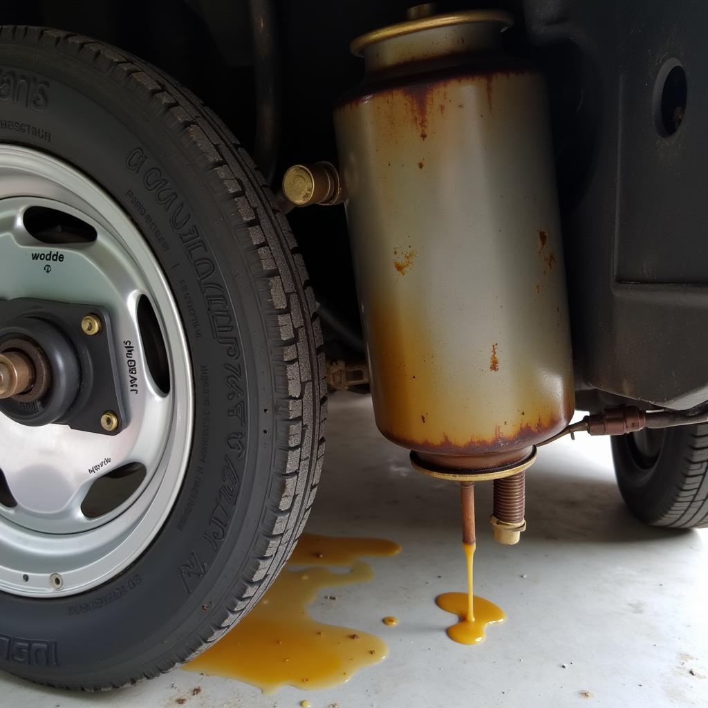 Leaking Damper Fluid 