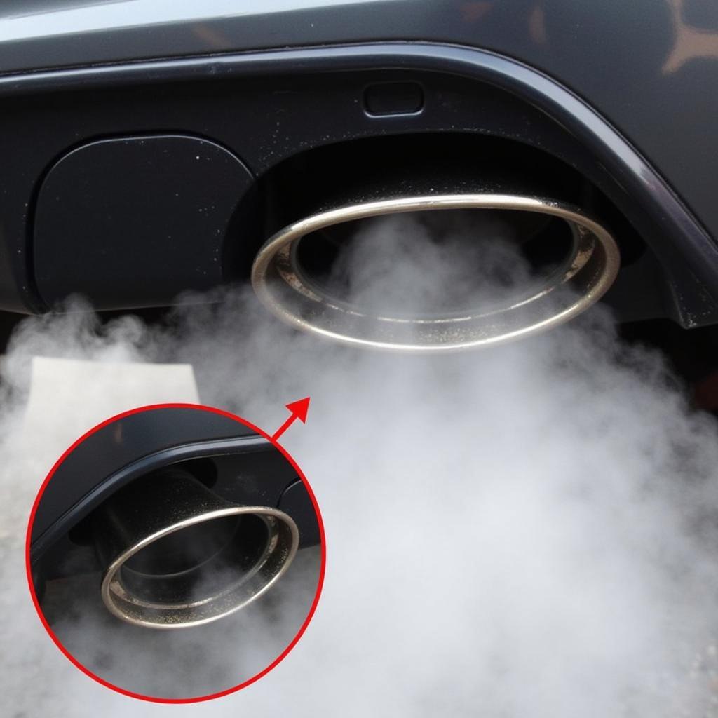 Light Gray Exhaust Smoke from Worn Valve Stem Seals