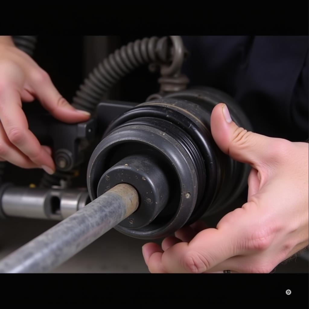 Inspecting a Lincoln Town Car Air Spring