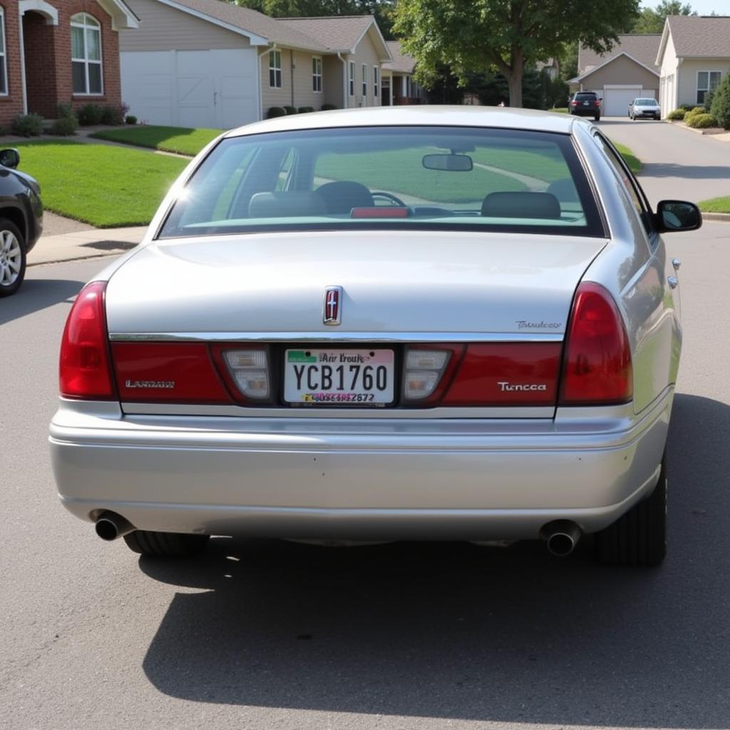 Lincoln Town Car with Sagging Rear End