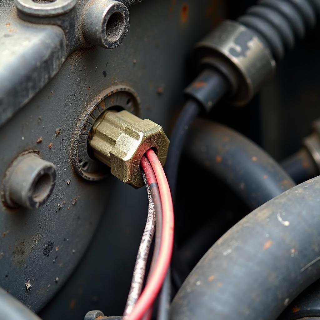 A loose connection in the car's wiring harness