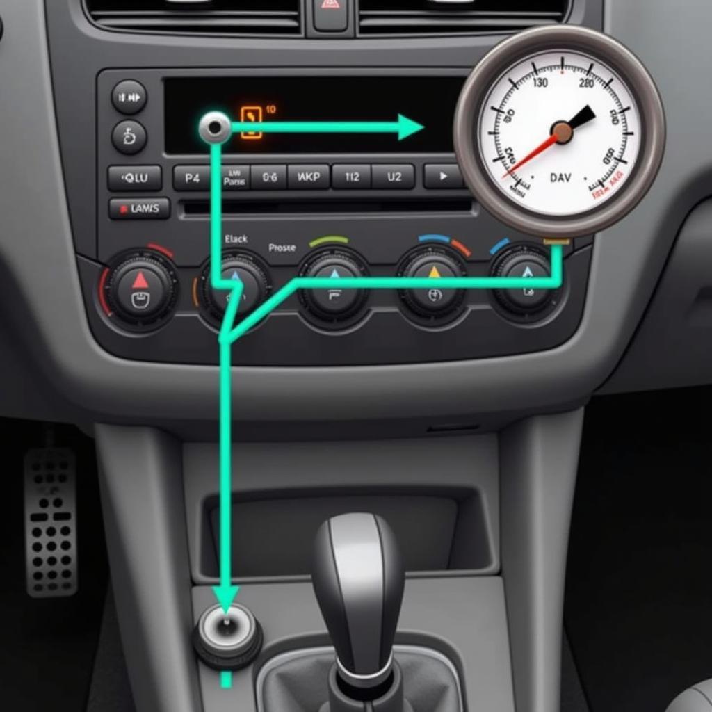 Low refrigerant in a car AC system