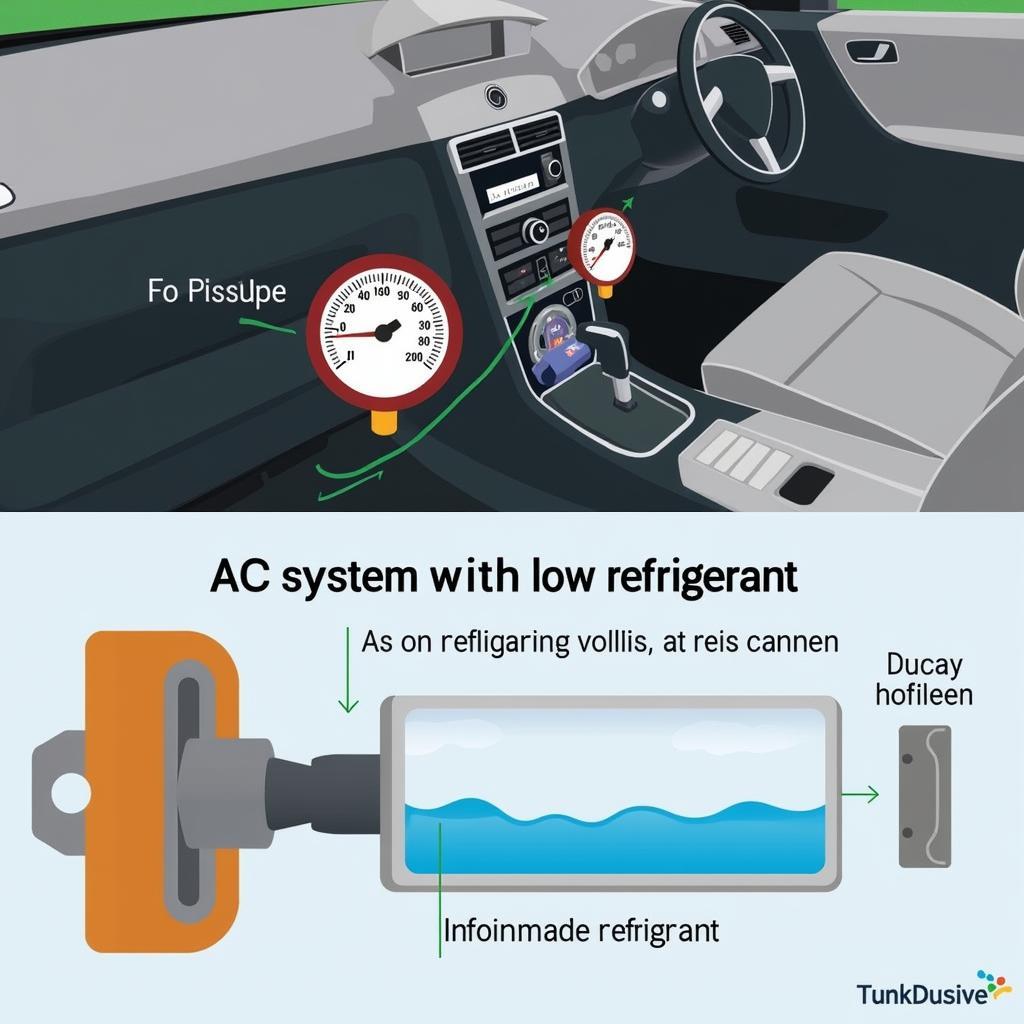 Low Refrigerant in Car AC System