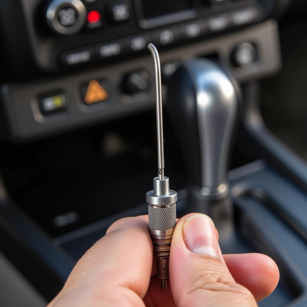 Checking Transmission Fluid Level on Dipstick