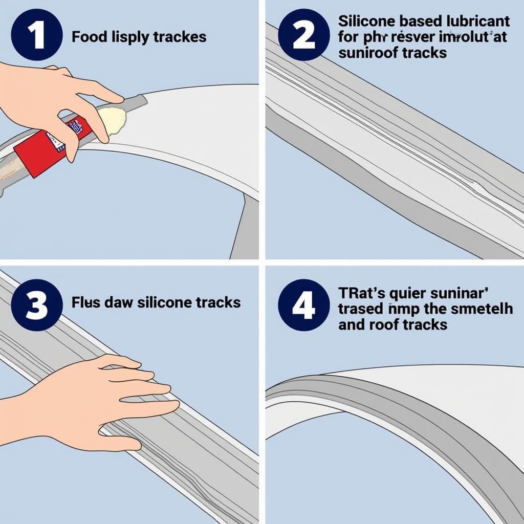 Lubricating Sunroof Tracks