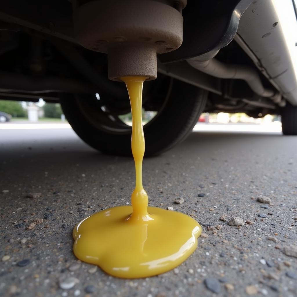 Leaking Differential Fluid on a Toyota Matrix