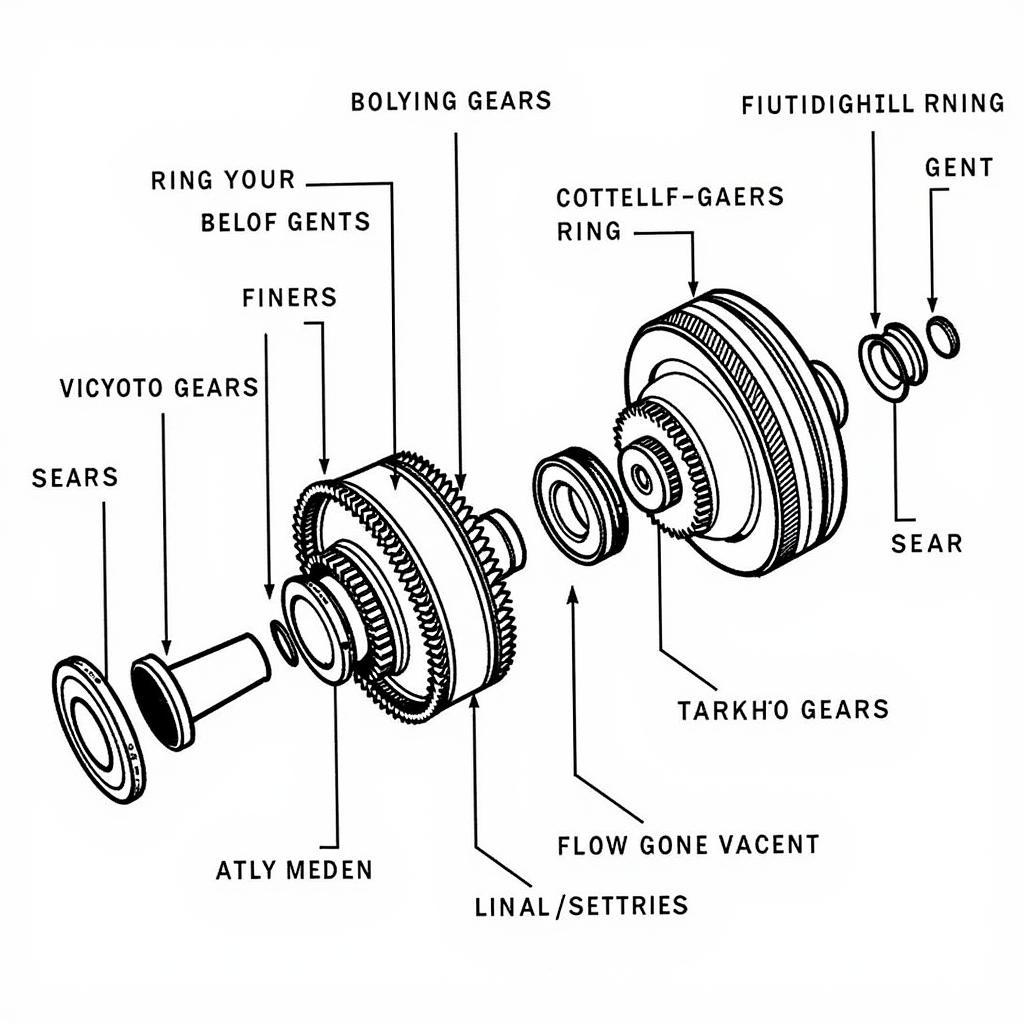 Matrix Rear Differential Components Exploded View