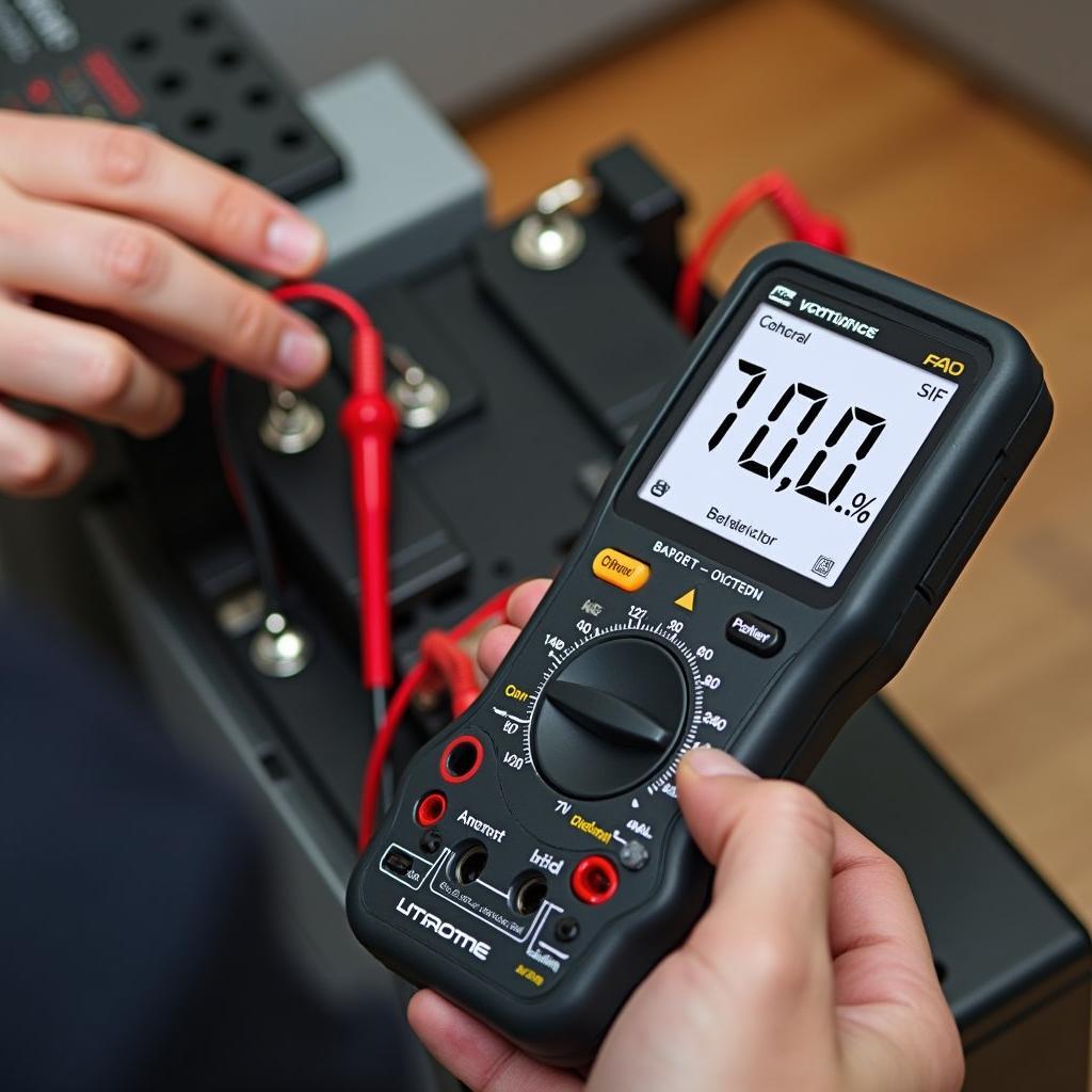 Measuring battery voltage