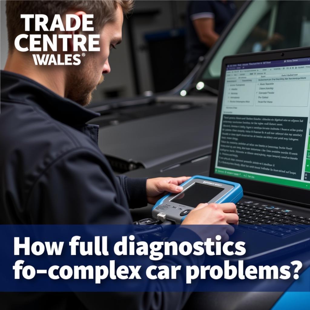 Mechanic Inspecting a Car from Trade Centre Wales