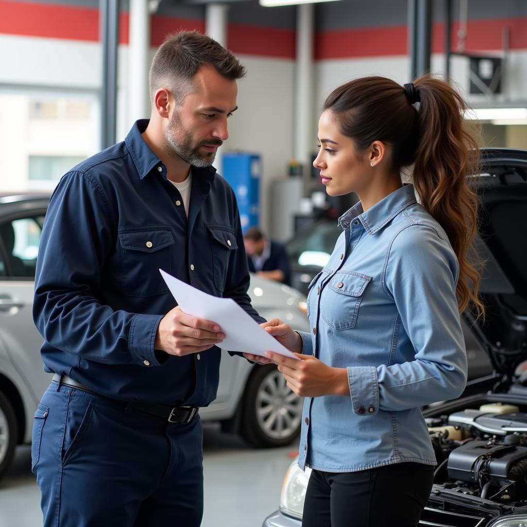 Mechanic Offering Financing Options