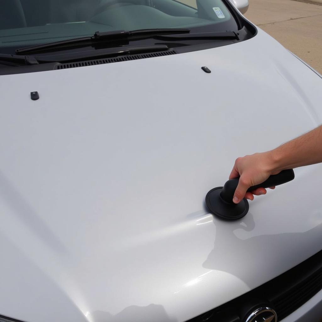 Repairing Minor Hood Buckle with Plunger