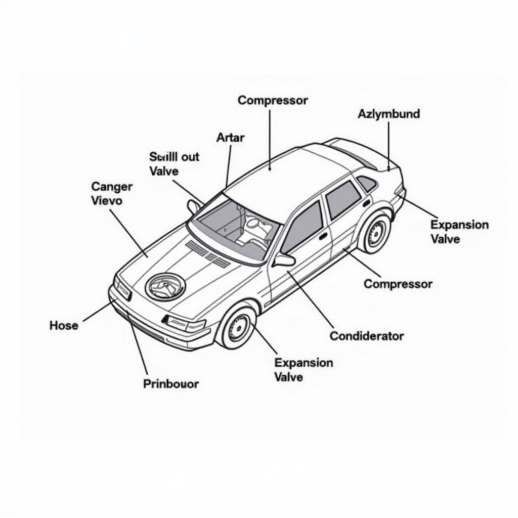 Modern Car AC System Components