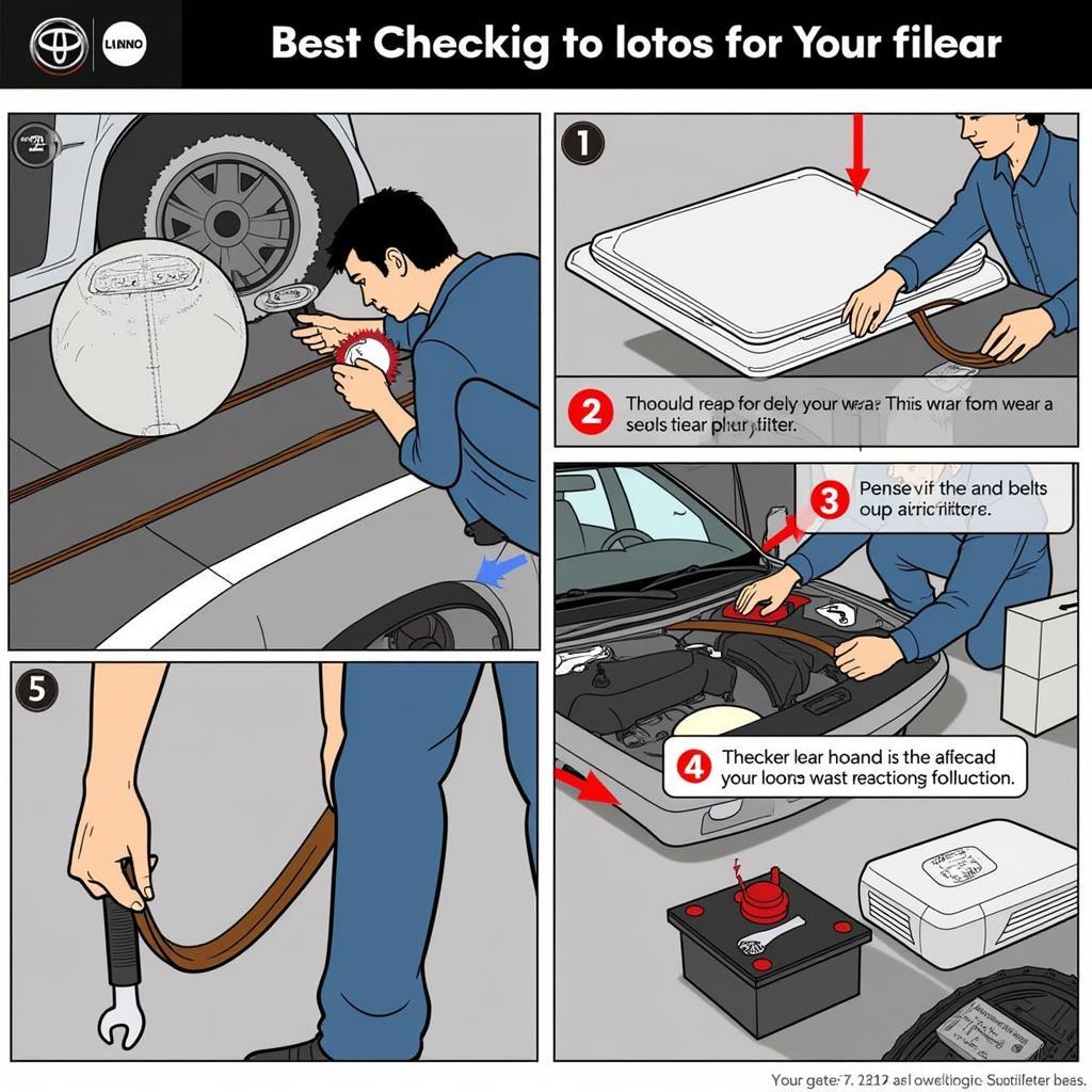 Monthly Toyota Car Maintenance Items