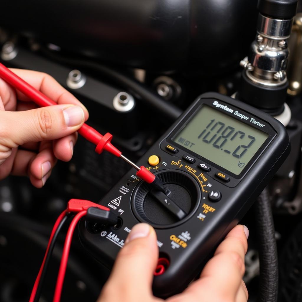 Testing Motorcycle Electrical System with Multimeter