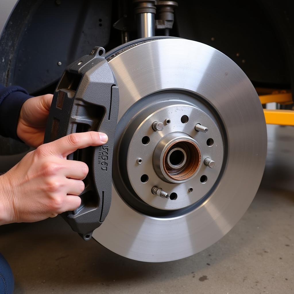 Installing New Brake Pads