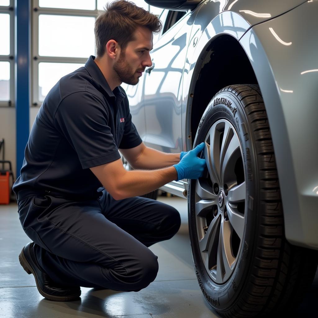 Nissan Car Tire Rotation