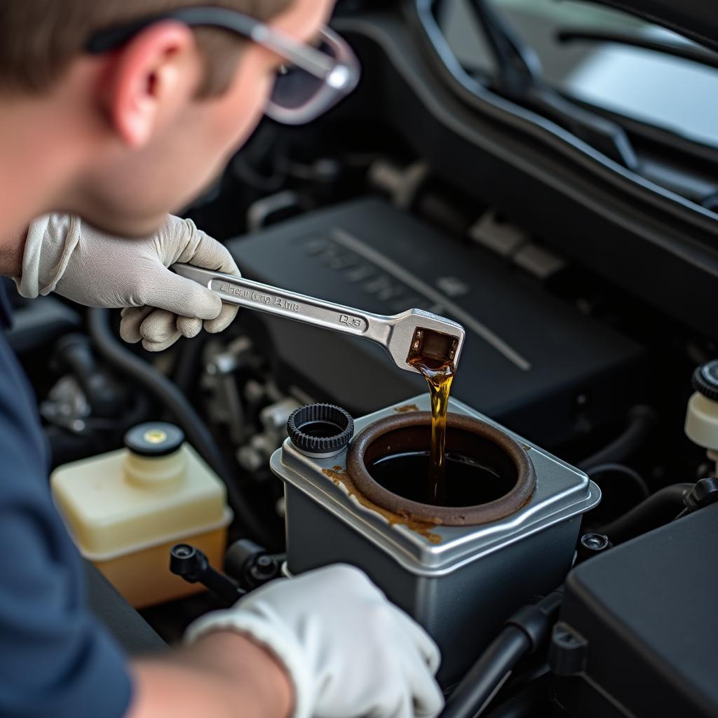 Changing the oil in your car