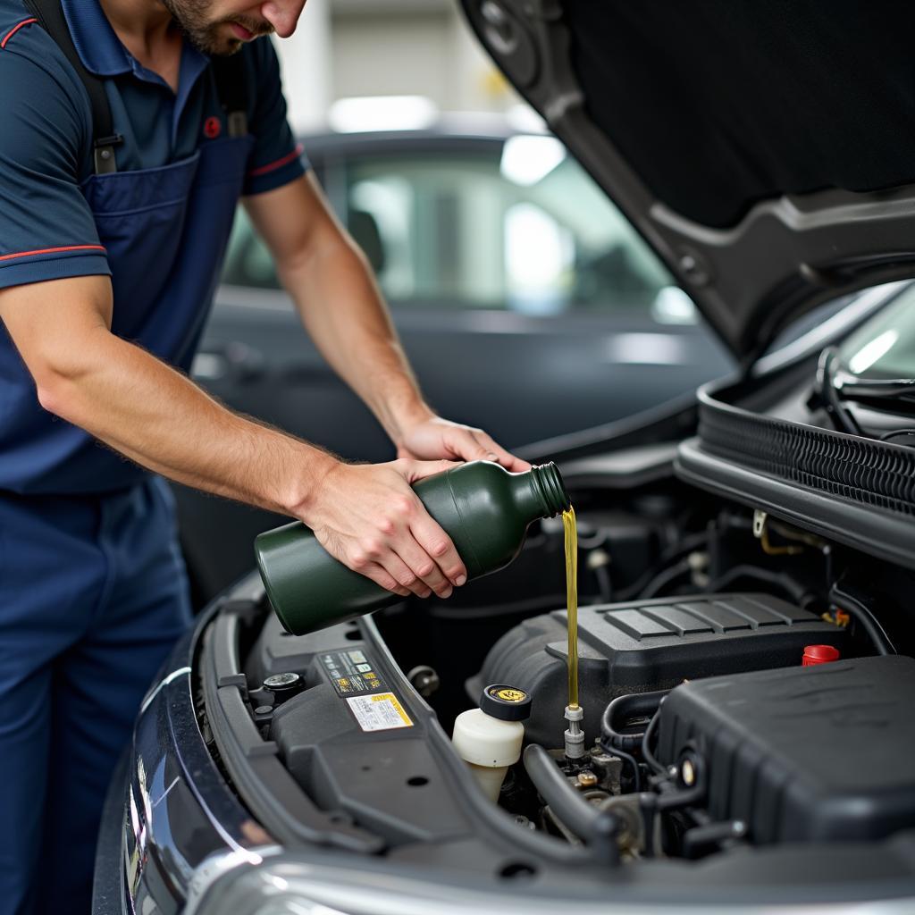 Oil change for used cars