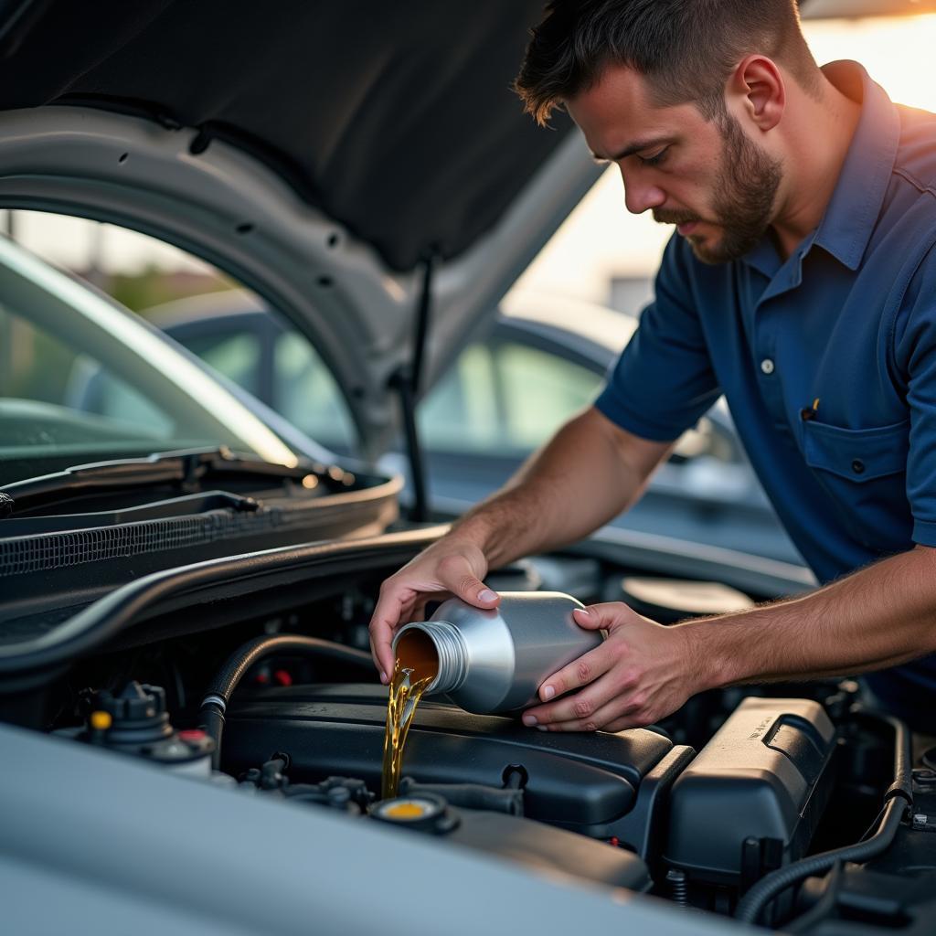 Oil change in Saudi Arabia