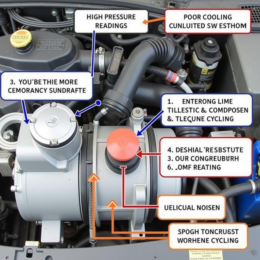 Overcharged Car AC Symptoms