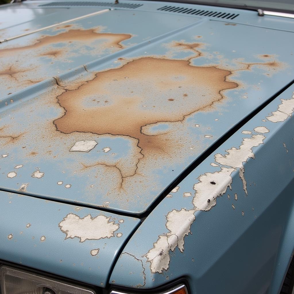 Oxidized Car Paint on Hood