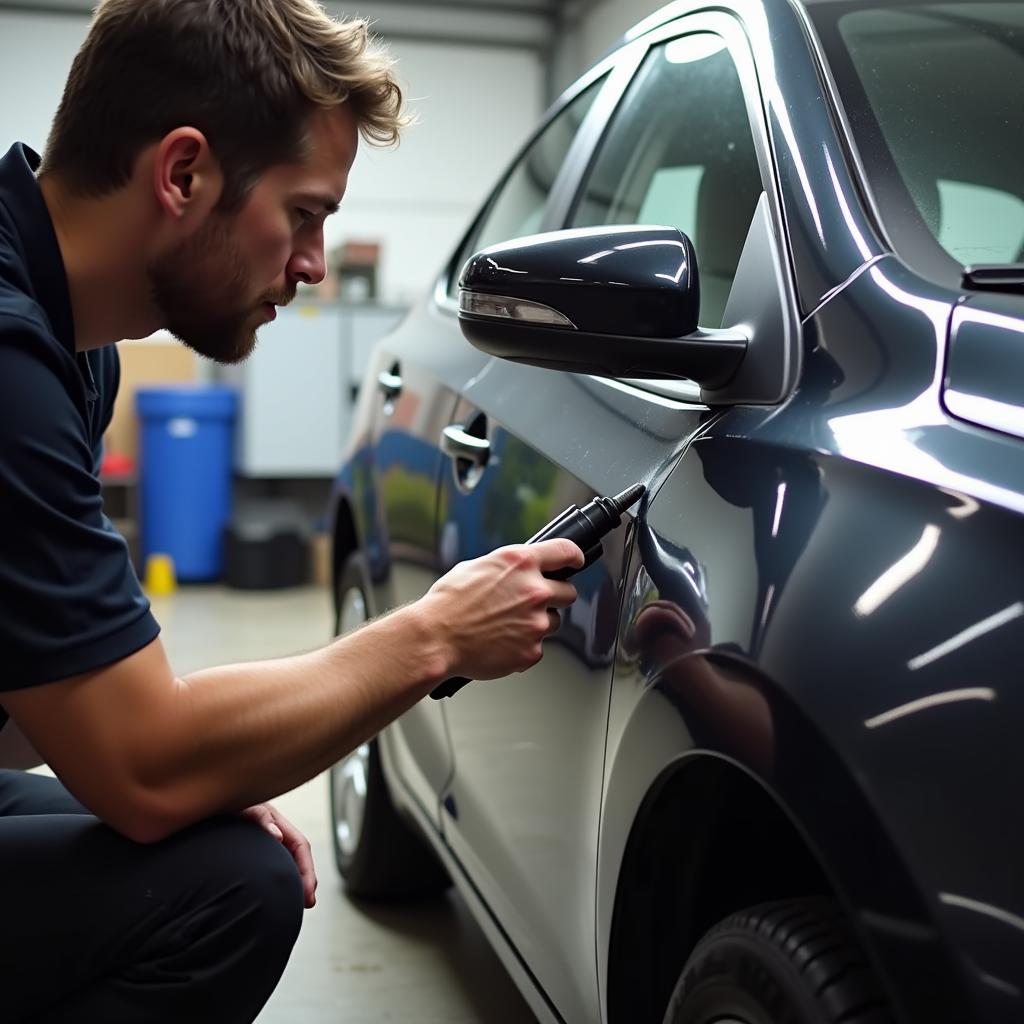 Paintless Dent Repair Process