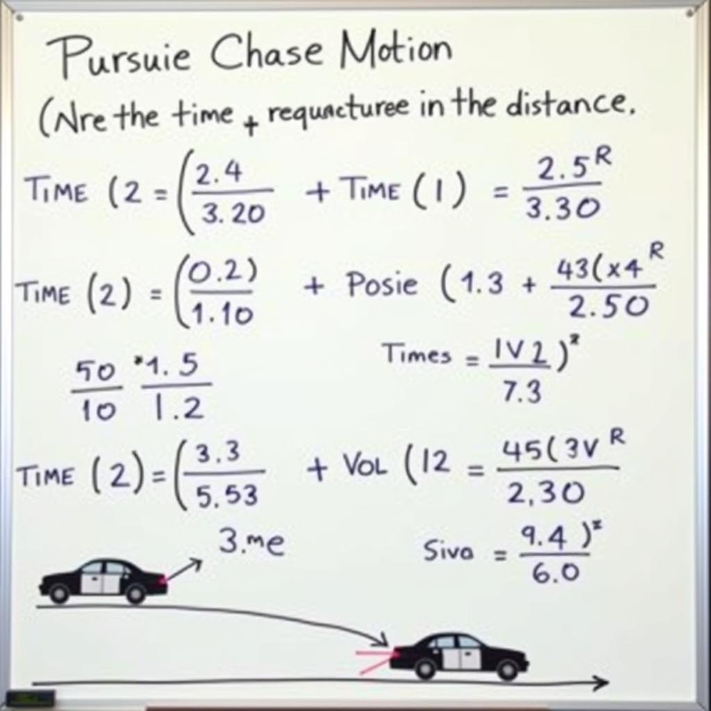 Police Car and Speeder Physics Calculations