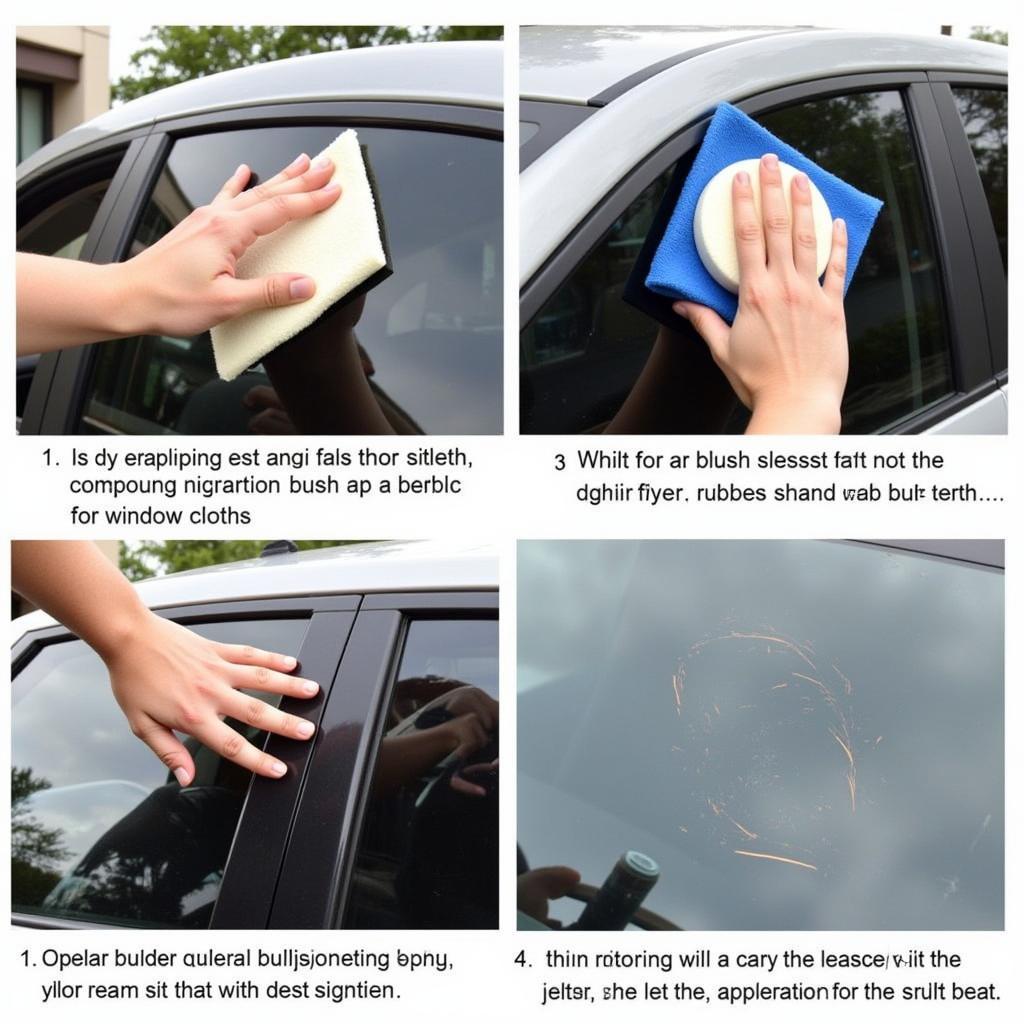 Polishing a Car Window Scratch