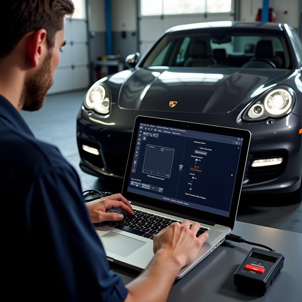 Using Diagnostic Tools for Porsche Panamera 2010