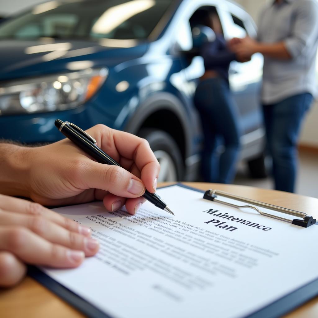 Contract for prepaid car maintenance