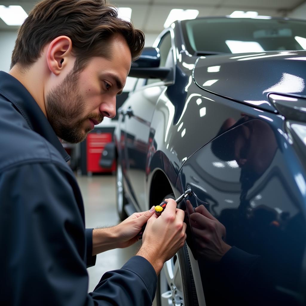 Professional Car Chip Repair Process