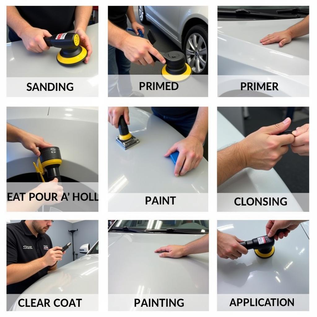 Professional Car Scratch Repair Process