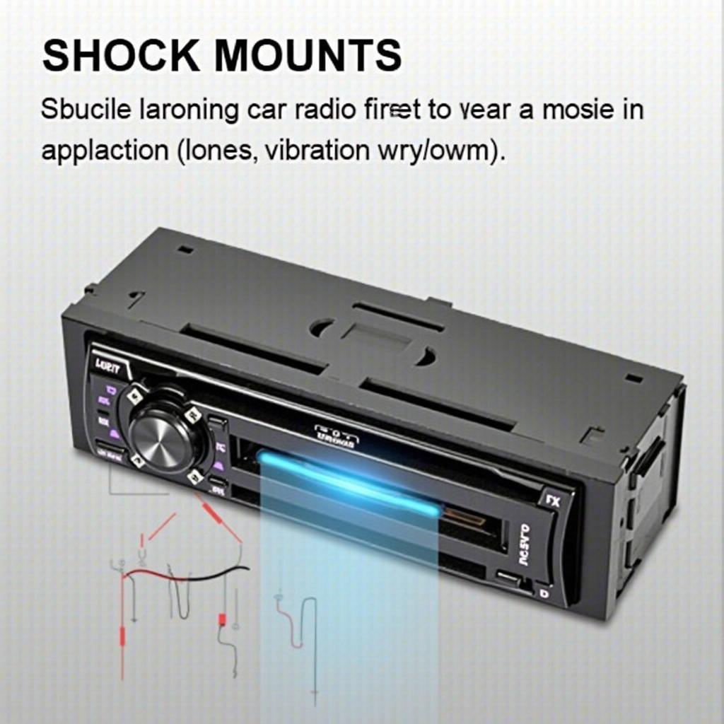 Car radio shock mount