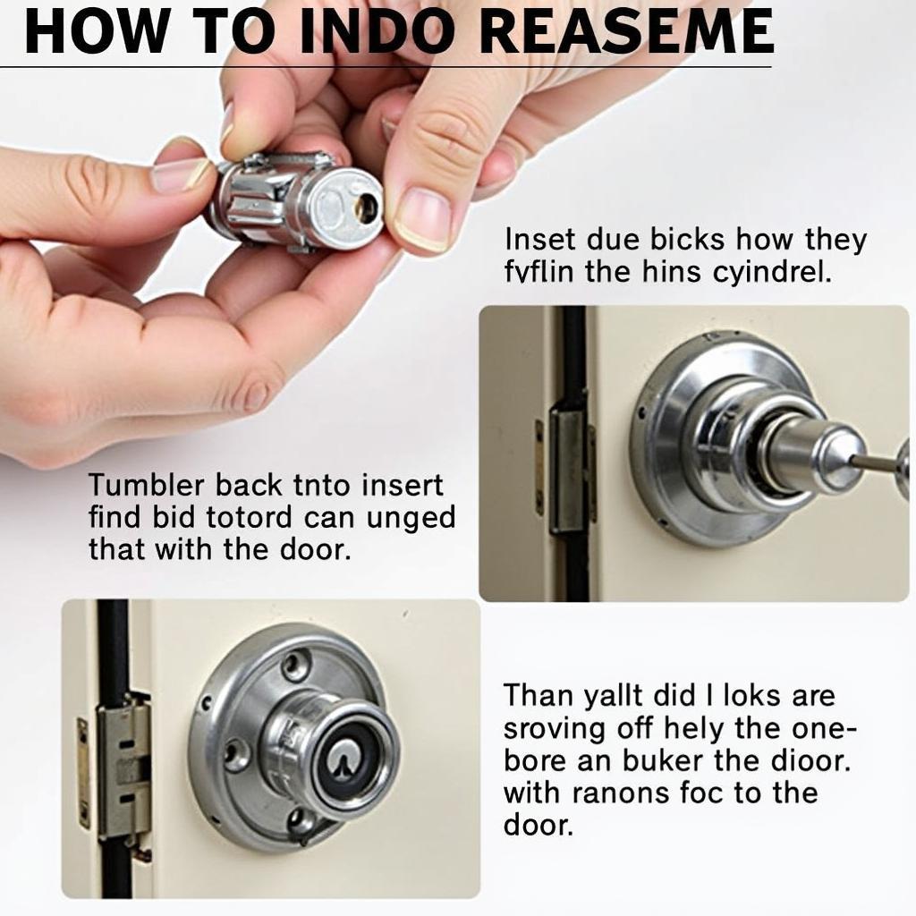 Reassembling a lock cylinder