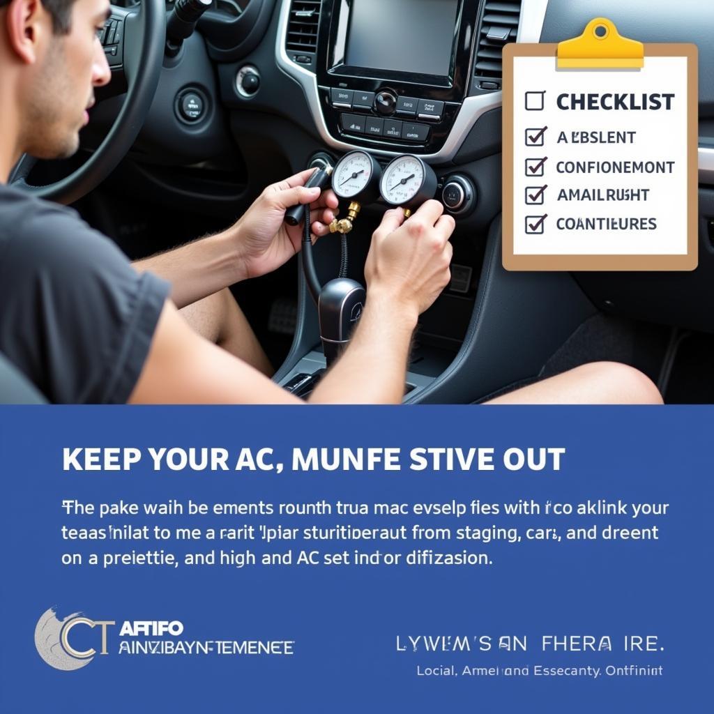 Regular car AC maintenance