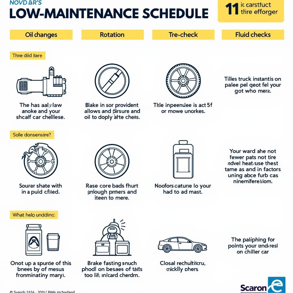 Regular Car Maintenance Schedule for Low Maintenance Cars