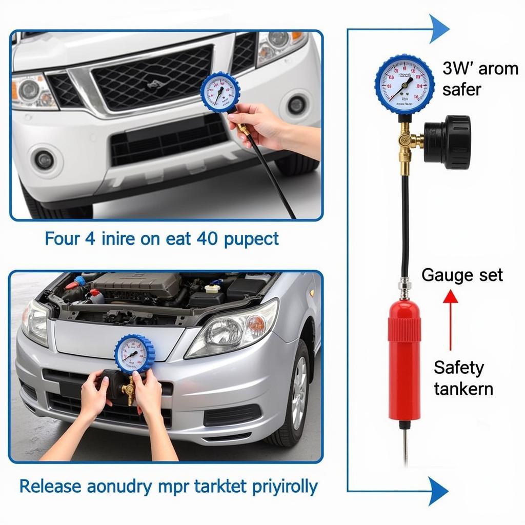 Releasing Excess Refrigerant from Car AC