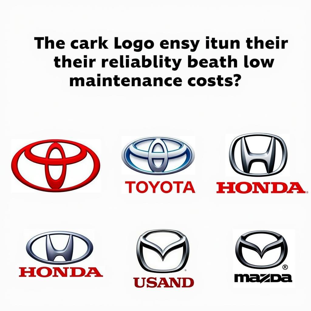 Reliable car brands known for low maintenance