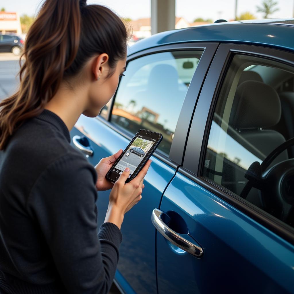 Inspecting a Rental Car