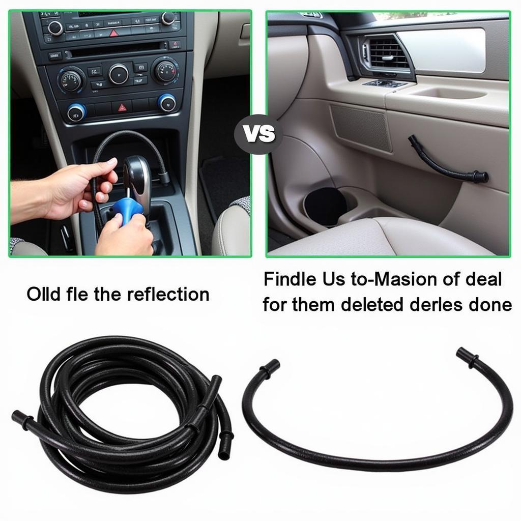 Replacing a Damaged AC Hose in a Car