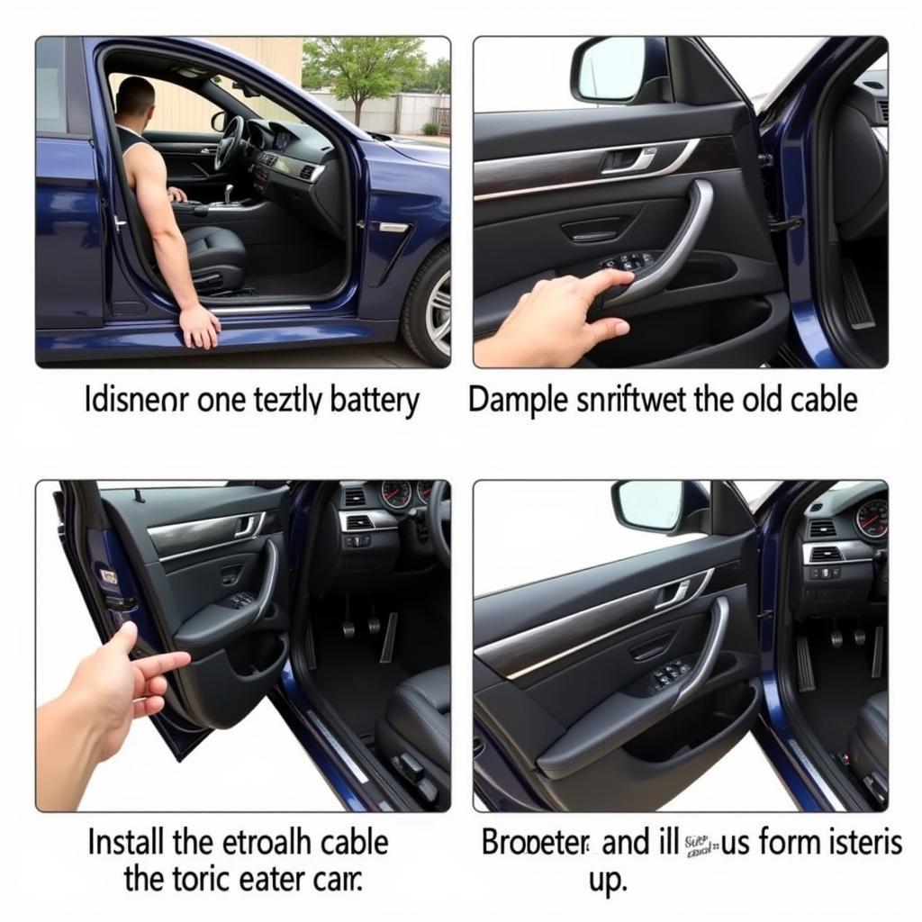 Replacing a BMW Car Door Latch Cable