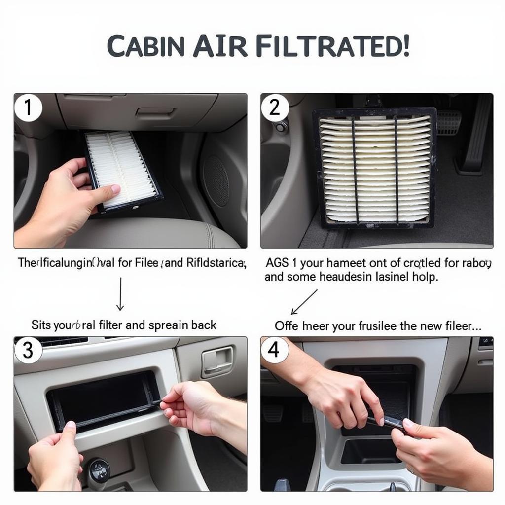 Replacing car cabin air filter