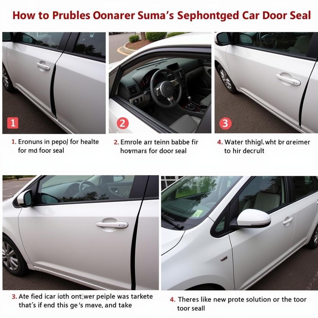 Replacing the rubber seal on a car door