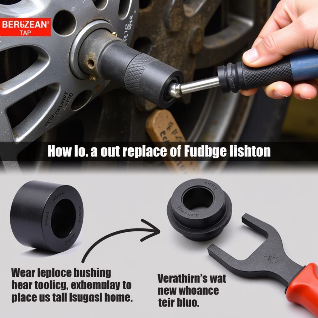 Replacing Worn Rubber Bushings on a Car